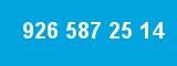 926 587 25 14